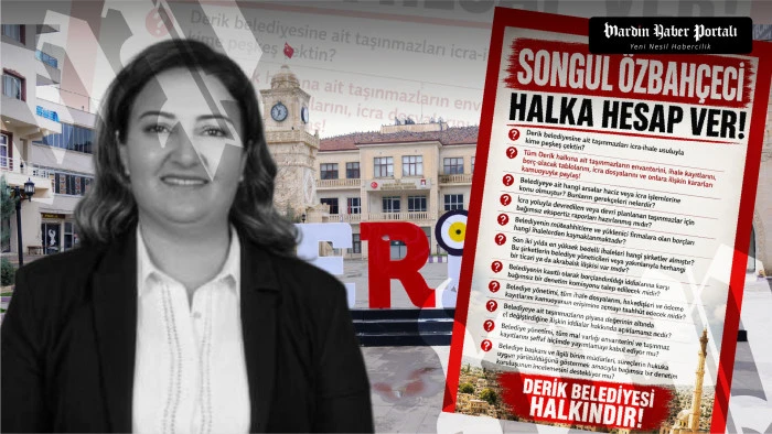 DEM Partili Derik Belediye Başkanı Song&uuml;l &Ouml;zbah&ccedil;eci'ye Sosyal Medyada Tepki B&uuml;y&uuml;yor