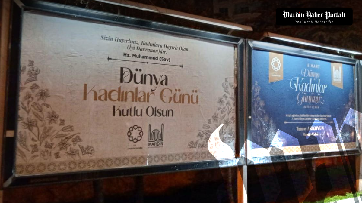 DEM Partili Milletvekilinin İddiasının Aksine, Mardin’de Tüm Billboardlarda 8 Mart Kutlamaları Yer Alıyor
